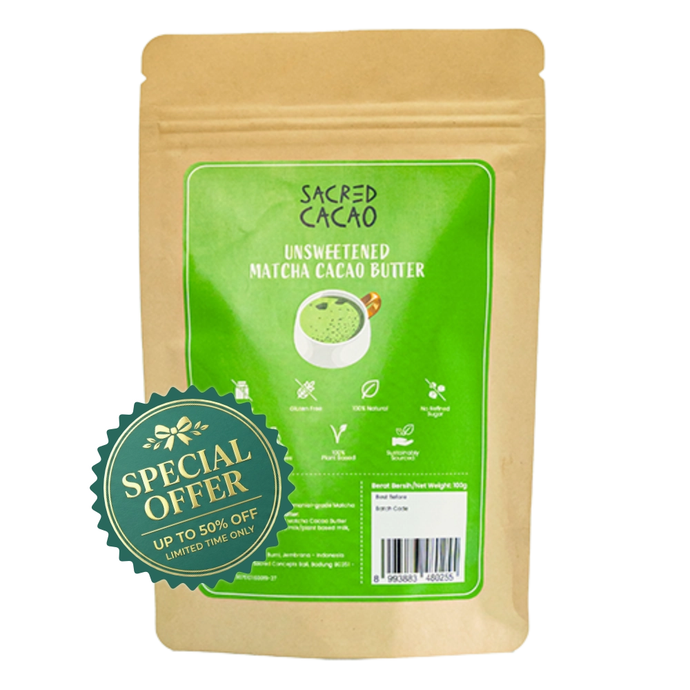 Unsweetened Matcha Cacao Butter (Special Offer)