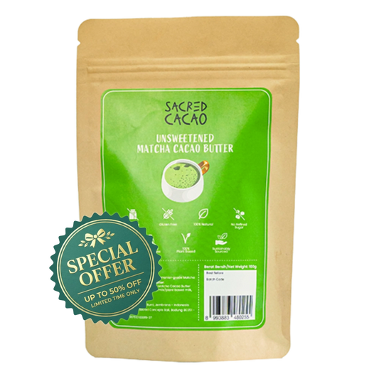 Unsweetened Matcha Cacao Butter (Special Offer)